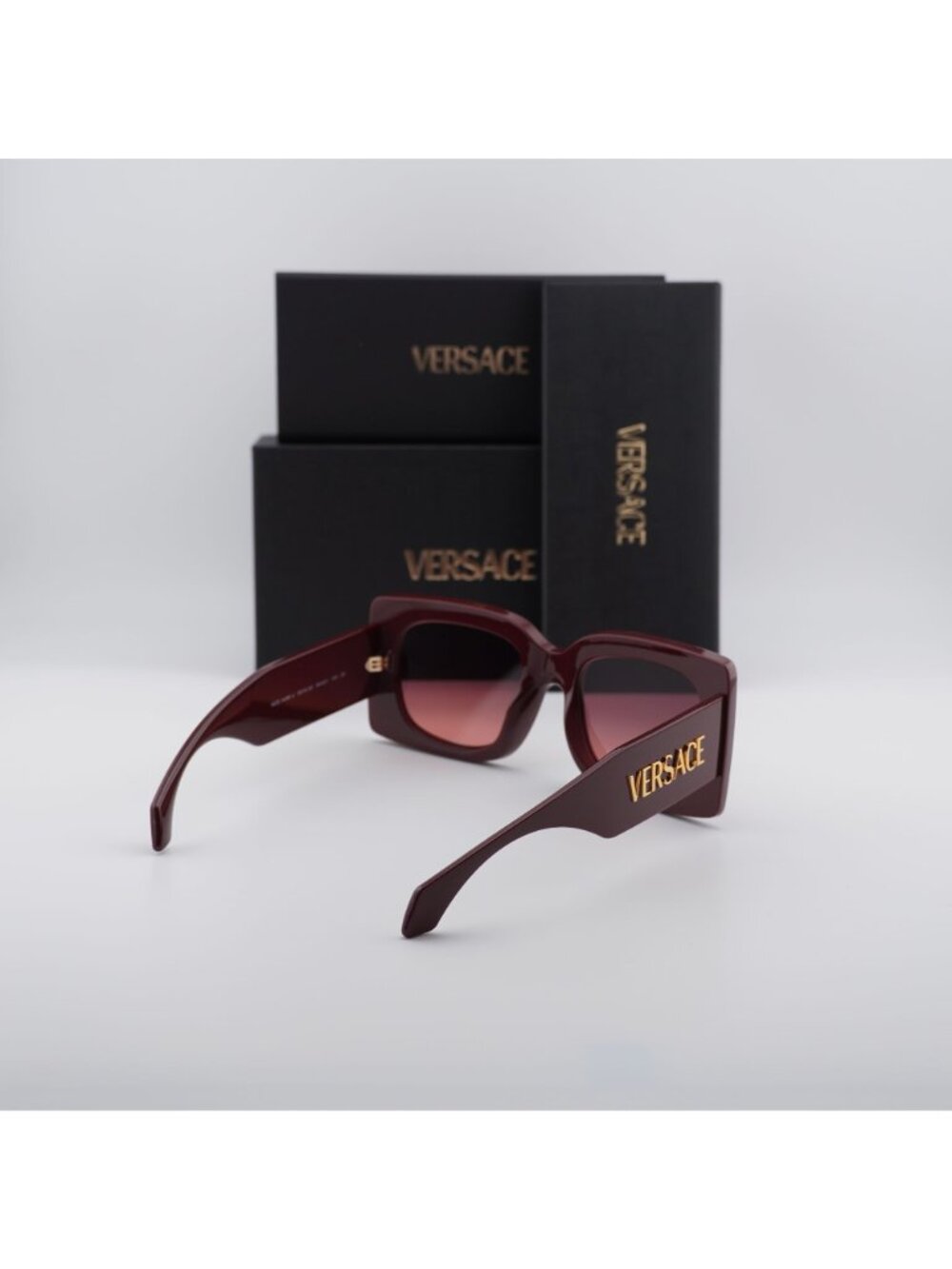 Versace VE4496U 551520 Square Sunglasses – Burgundy / Pink to Violet - Picture 11 of 11